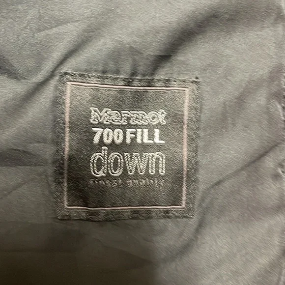 MARMOT Thea Jacket Down Insulated Hybrid with Fleece Sleeves Faux Fur Collar, XS - Picture 12 of 13